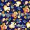 Animal Print Fabric,fabric Flower Painting Designs for Curtain, Umbrella