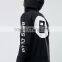 Wholesale Low Price With Hood and Pocket 100% Cotton Silk-screen Logo Men Black Full Zip Good Quality Ninja Hoodie
