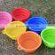 Silicone Collapsible Feeding Water Dish Feeder portable Water Bowl Silicone Dog Bowl