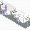 JF custom design automatic painting line for 4s car shop