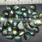 New arrival Labradorite Green Flashy Irregular shape Rose cut gemstone