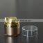 gold aluminum and plastic cosmetic packaging cream jar, 10g 30g 50g plasitc jar