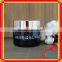 black glass jar cosmetics cream empty jar with glass jar for face cream