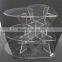 clear acrylic heart shape cake stand for wedding
