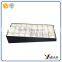 Beautiful white pu leather wooden trays wooden pendant display trays suppliers
