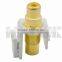 Keystone RCA AV Connector With Yellow Inner Color