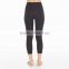 high quality soft fabric ladies' plain leggings of seventh pants and high waist styles