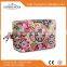 Good price colorful small zip woman cotton quilted cosmetic bag for men