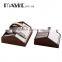 high quality 6-Grid wooden belt display cases with high quality fabric