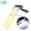 Hot sale 17cm cob led daytime running light with silver metal cover DRL