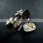 14x20mm silver plated brass steam punk watch movement face setting bezel tray cufflink 1500017