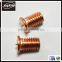 Carbon steel copper plated Weld Screw/spot welding screw