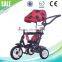 China tricycle wholesaler air wheels child metal tricycle with canopy