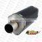 Motorcycle performance exhaust muffler