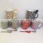 China supplier ceramic mug and best home glazed porcelain travel V-Shape Mug ,with spoon