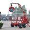 1Ton/3Ton/5ton forestry timber trailer with crane grapple mini crane
