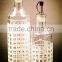 2pcs glass olive oil bottle set glass vinegar with metal coating