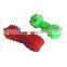 Throwing Soft Rubber Dog Toys Pet Chewing Bone Customized Logo Design