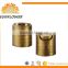 New 2016 China Yuyao plastic gold disc top cap lids Press Top Cap for bottle 24/410