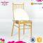 2015 New Design Qindao Sinofur banquet steel chiavari chair with fixed cushion