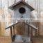 Antique Galvenized Metal garden Bird house
