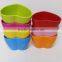 Wholesale cheap colorful love shape plastic flower pots