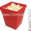 Microwave Safe Printed Popcorn Bucket Silicone popcorn maker