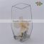 Square Glass Vase with New Design Different Types Glass Vase