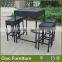4 seaters high end outdoor rattan bar furniture