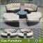Modern garden sectional sofa furniture outdoor rattan round sofa