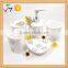 Ceramic Bathroom Set 4pcs With Love Decal