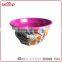 Food grade heavy quality two tone little kitchen print unbreakable kids melamine bowl, plastic pigeon nest bowl