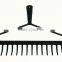 22 tine metal leaf rake / large metal garden rake