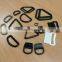 Black, White, Plastic, Nylon, Pom, D ring, Loop, Sewable D ring, Tri-ring, Sewable Loop