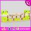 Best design nursery school combination cartoon wooden kids toy organization W08C201