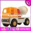 Wholesale cheap kids wooden toy cement truck high quality children wooden toy cement truck W04A061