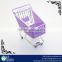 Mini Shopping Cart Hand Trolly Toy Desktop Storage Container
