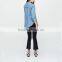 China suppliers woman long shirts custom shirt summer woman clothing