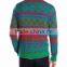 Men Green Sweater Muscle Reindeer Pattern Unisex Christmas Jumpers Christmas Sweaters