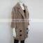 Myfur Genuine Sheep Shearing Fur Coat Pocket Cool-Chic Lady Winter Coat