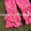 Yall need Jesus print long sleeves top girls full stock hot pink dot ruffle pants baby kids wear set with matching accessories
