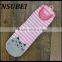 Cute teen girls socks 3D cat socks strip socks