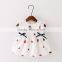 Wholesale sweet style knitted flower pattern baby dress