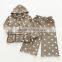 New style polka dots cotton wholesale girls clothing sets