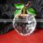 high quality quality crystal Clear apple model for wedding gift