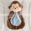 Custom design comfortable soft material baby towel animal baby face towel