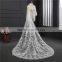 2017 wholesale new grance long lace bridal wedding veil Fashionable long Tulle HL14