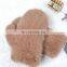 Winter weaven mink fur mittens ladies mittens for women wholesale