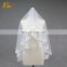 ED Bridal Wholesale Short 140cm Lace Trim White Ivory Bridal Veil For Wedding