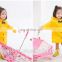 Hot Selling Girls Yellow Waterproof Raincoats Kids Nylon Custom Rain Coat